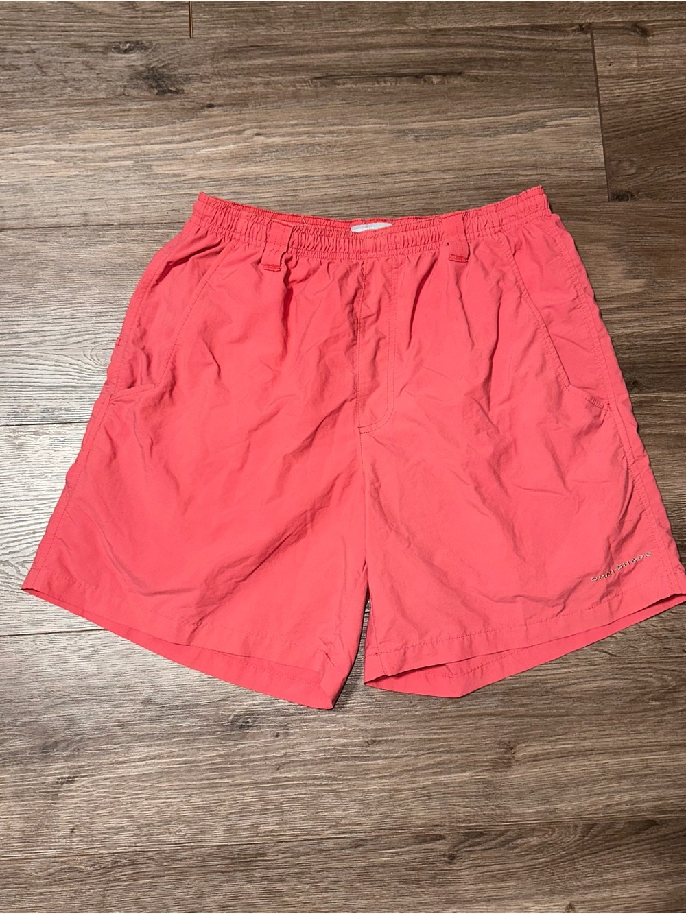 Columbia Swim Shorts PFG Omni-Shade Pockets Shorts Coral Color - Picture 4 of 9